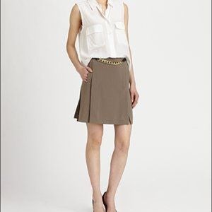 Diane von furstenberg chain skirt size 4